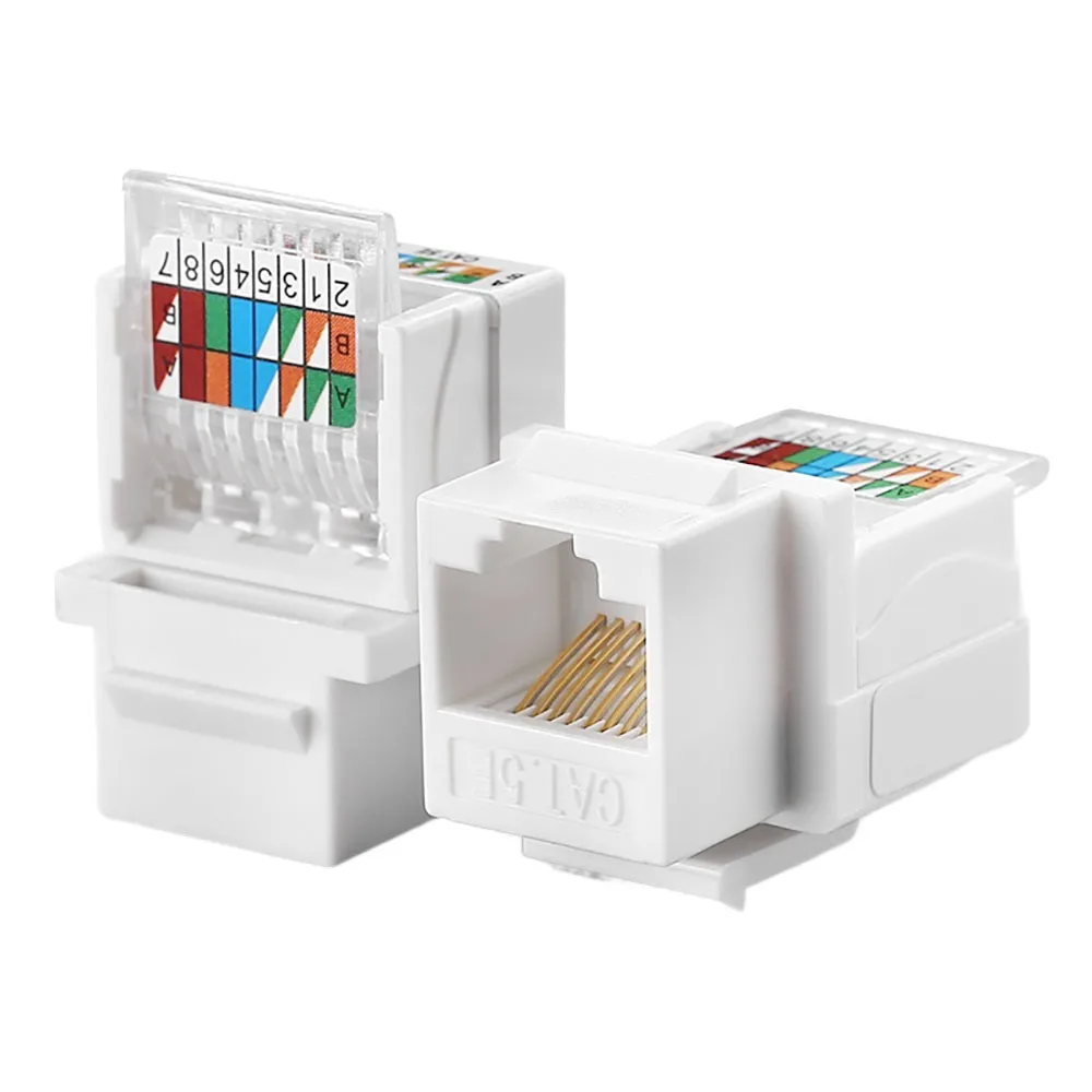 

RJ45 Cat5e Cat6 UTP адаптер для настенной панели