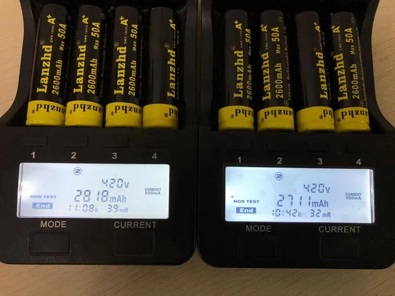 Литий-ионная батарея большой силы тока 10C 18650 50A 3 7 в ма 26A для фонарика 4 шт.