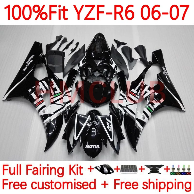 

Injection Body For YAMAHA YZF-R6 YZF R6 600CC R 6 600 CC YZF-600 YZFR6 2006 2007 YZF600 06 07 OEM Fairings 26No.19 light black