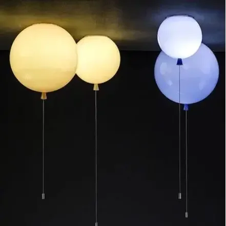 New creative personality modern minimalist bedroom lights decorative color balloon light children's room ceiling lamp
