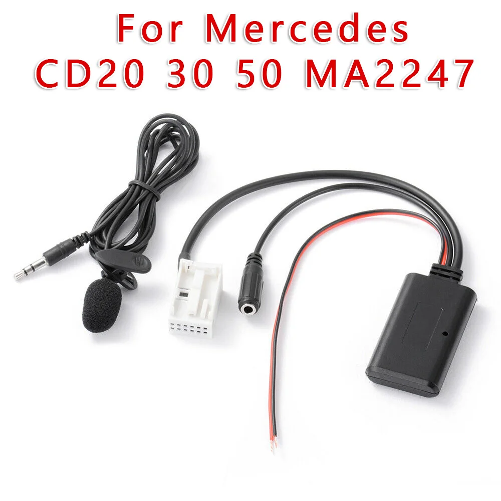 

Аудиоадаптер Bluetooth, кабель Aux MIC с микрофоном для Mercedes W245 W203 W209, автомобильный Стайлинг, Сменные аксессуары