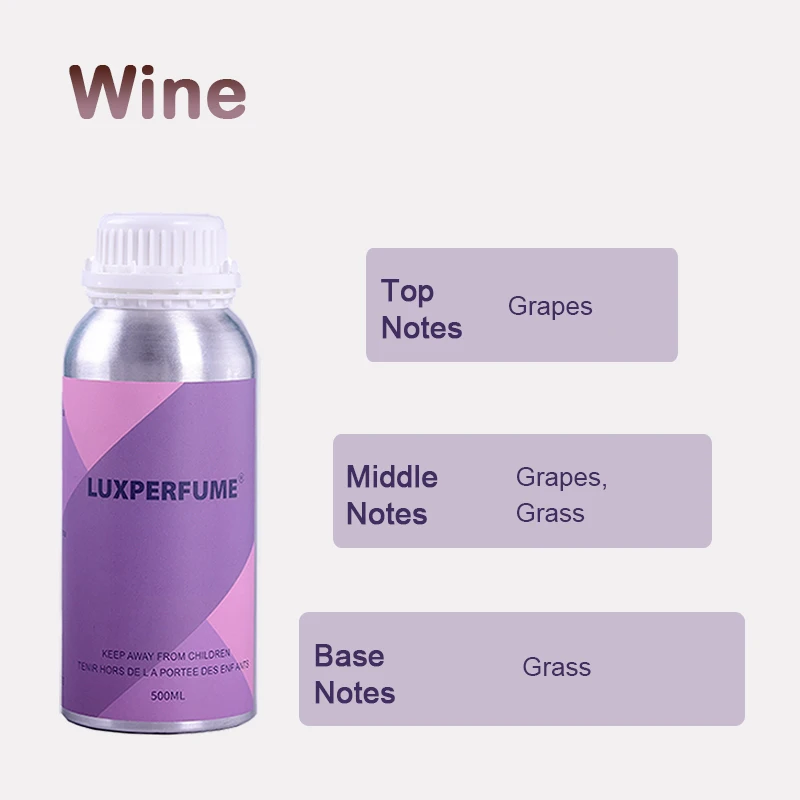 

Wine Aroma Essential 500ML Diffuser Oils Air Fresheners Fragrance Home Purifier Hotel Perfume Liquid Flavoring For Home Ionizer