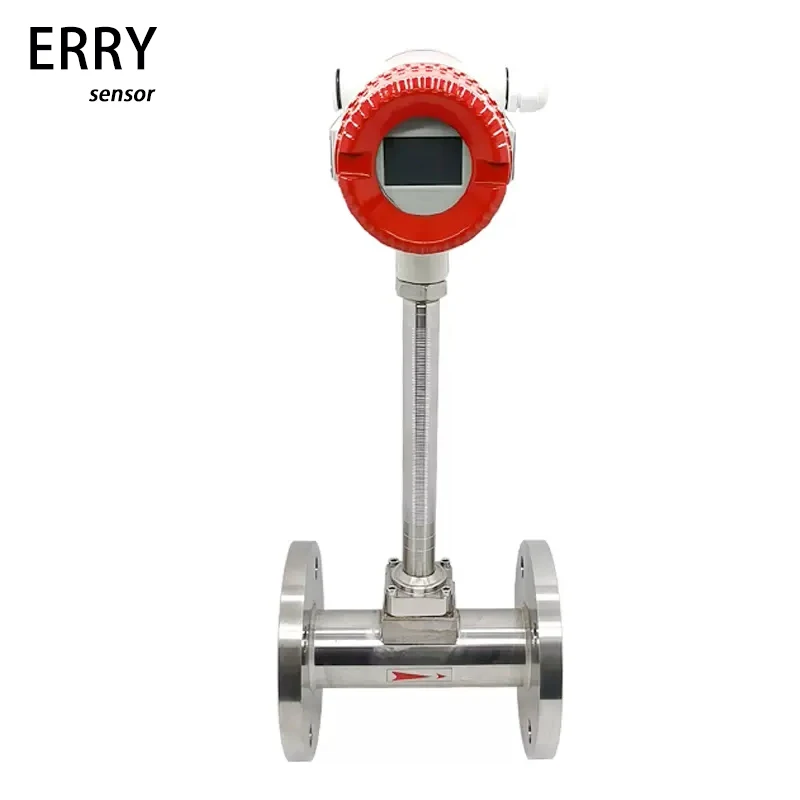 

Vortex flowmeter integrated with temperature and pressure compensation water vapor high temperature oil flow measurement