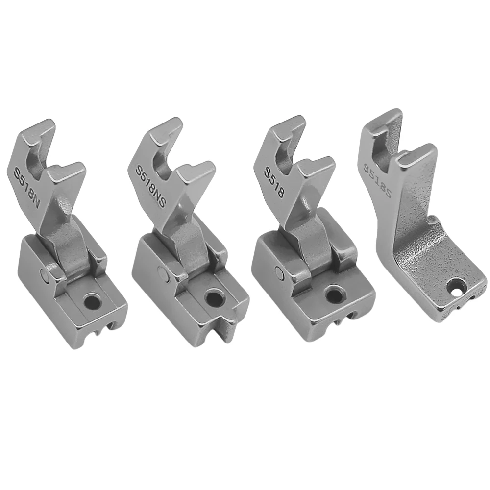 Стальная прижимная лапка на невидимой молнии S518 S518N S518S S518NS для Juki Brother, аксессуары для промышленных швейных машин