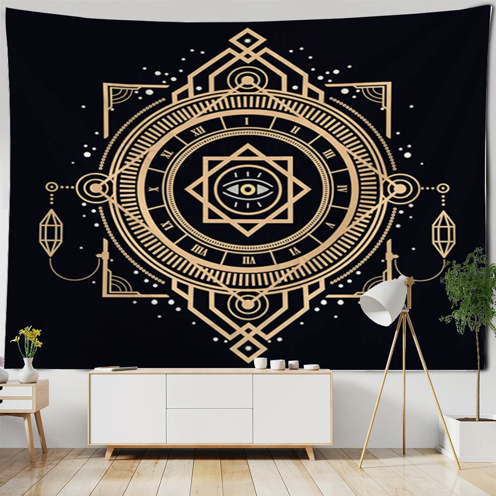

Royal Blue/Mint Green Mandala Tapestry Psychedelic Wall Hanging Bohemian Tapisserie Murale Indian Floral Wall Carpet Beach Towel