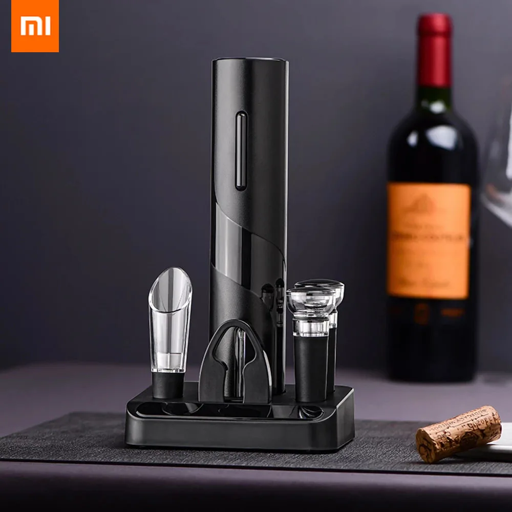 Электрический штопор Xiaomi набор для открывания бутылок с фольгой автоматическая