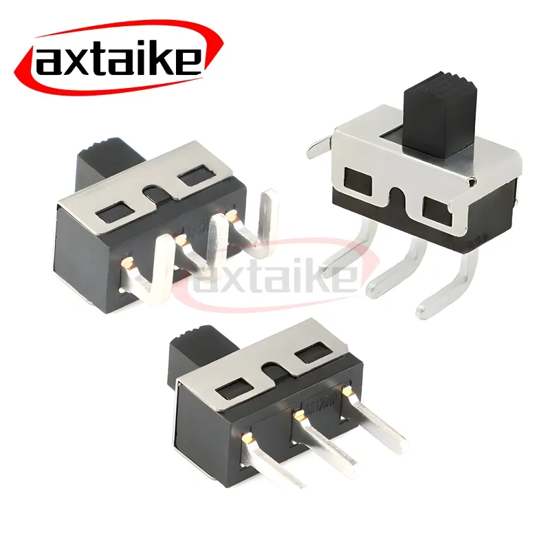 10 шт. SS12D10 SS12D11 тумблер 3 контакта прямые ножки 1P2T ручка высота 5 мм расстояние 4 7 3A