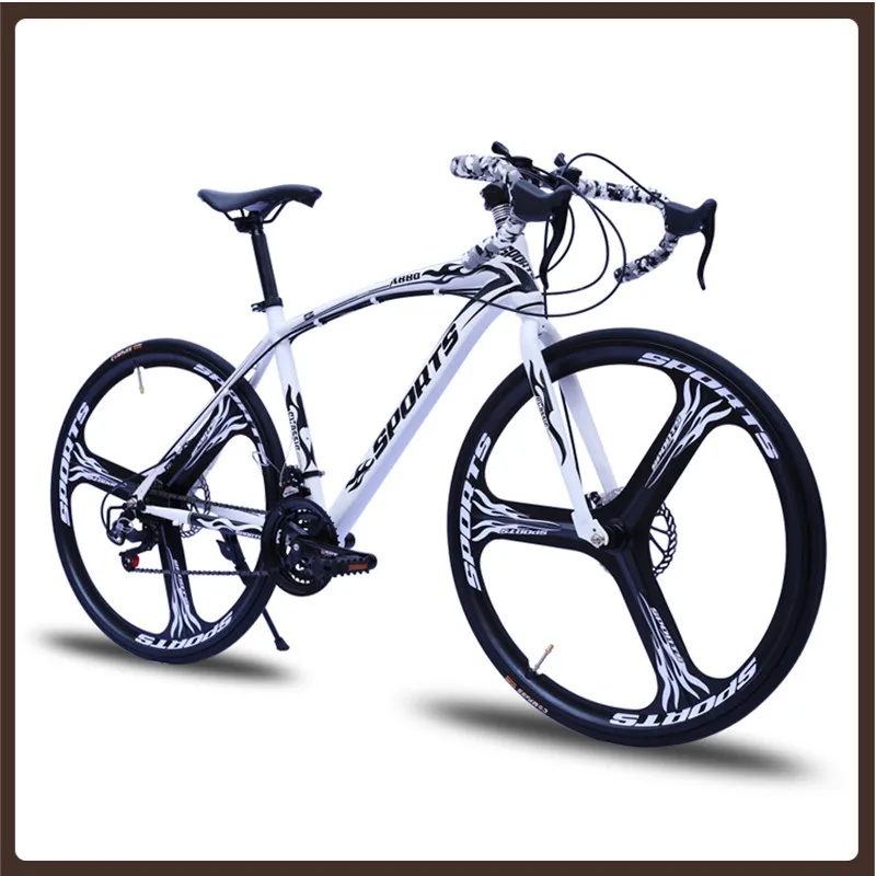

Men Women Bicycle Road Free Shipping Race Bicycle Double Disc Brake Adult Variable Speed Student Bike Velo Pliable Entertainment