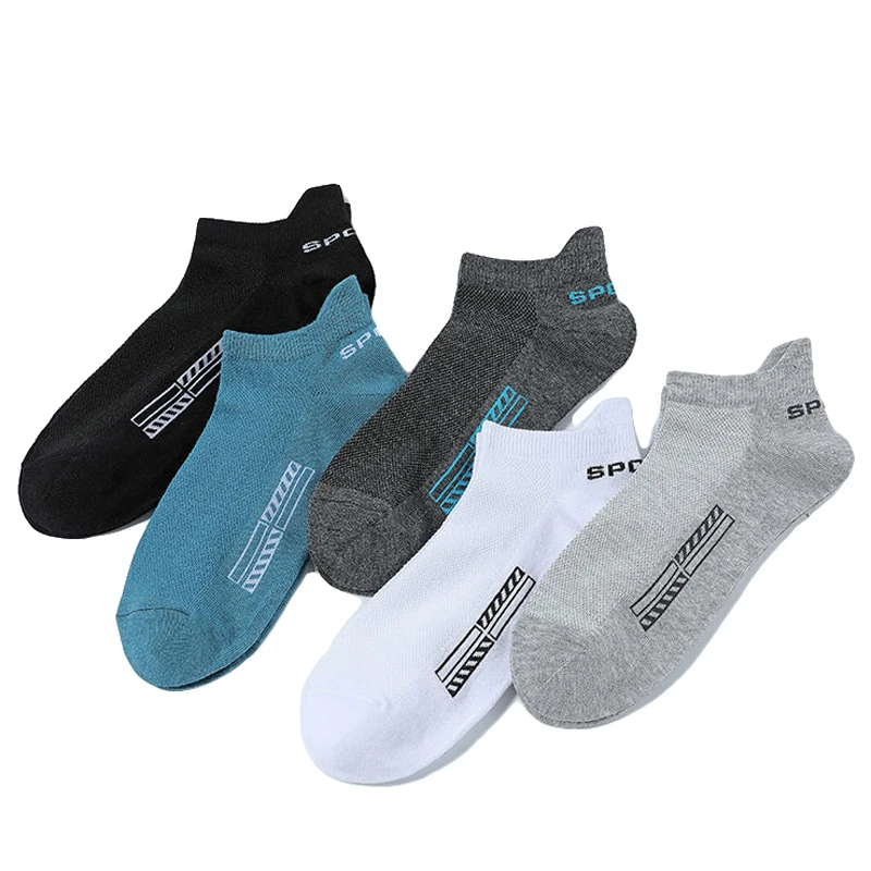 

Cotton for Crew Sock Soft High Socks Male Low-Cut Breathable Quality Sports Casual Short 5 Women's Pairs Summer Ankle Mesh Men