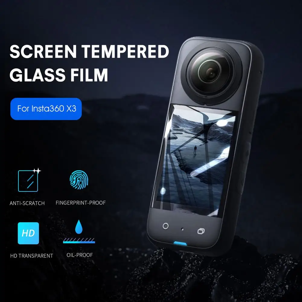 

Защитная пленка для экрана Insta360 X3 прозрачное HD взрывозащищенное Закаленное стекло для Insta360 аксессуары для экшн-камеры
