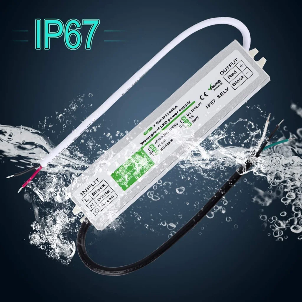 

IP67 LED Lighting Transformer 12V 24V AC DC Source Power Supply 220V TO 12 24V Volt 10W 15W 20W 25W 30W 36W 45W 50W 60W 80W 150W
