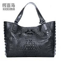 kexima cestbeau crocodile skin bag with double skulls for women single shoulder bag for women crocodile handbag european