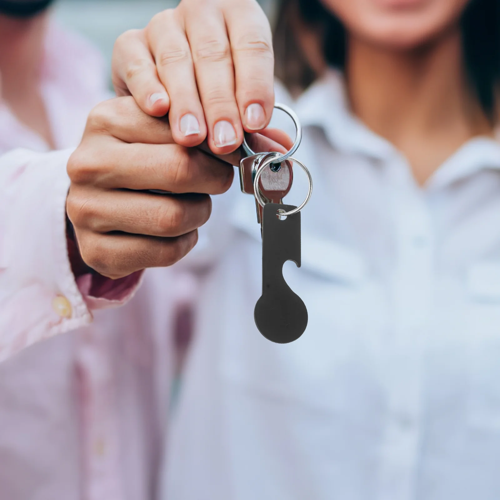 4 шт. брелок для ключей подвеска из нержавеющей стали жетоны удаления тележки