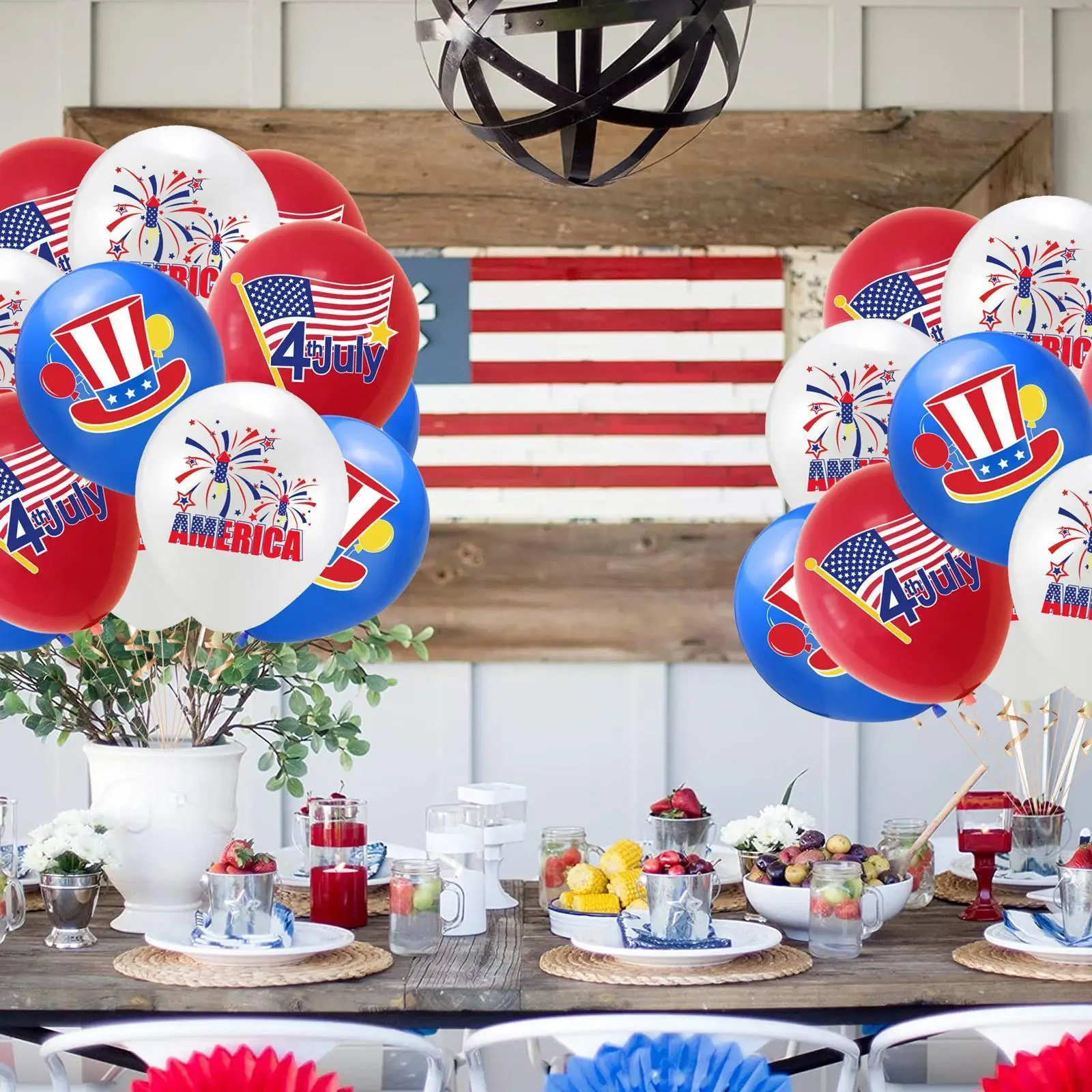 

5 шт., латексные воздушные шары на День Независимости