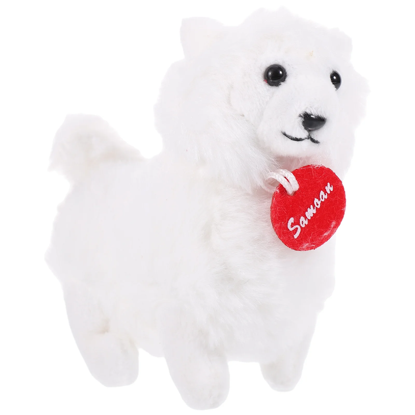 Милая самоедская собака мягкая игрушка пушистые подвески плюшевые брелки сумка