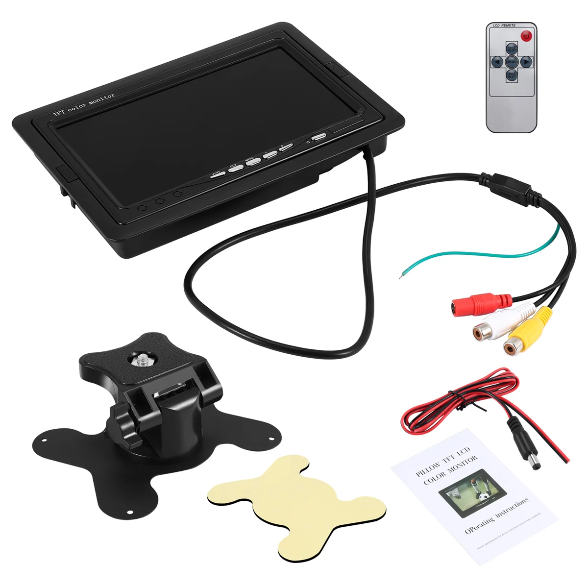 Мини-телевизор 7-дюймовый HD-монитор 800X480 Портативный автомобильный ЖК-экран на