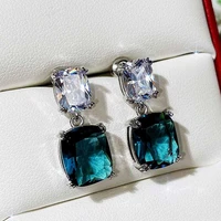 drop earrings gifts gorgeous cubic zirconia women anniversary jewelry 925 silver