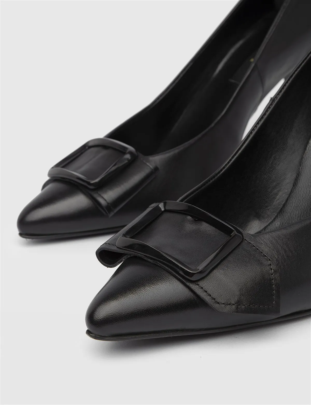 

ILVi-Genuine Leather Handmade Crist Black Pump Women's Shoes 2022 Fall/Winter