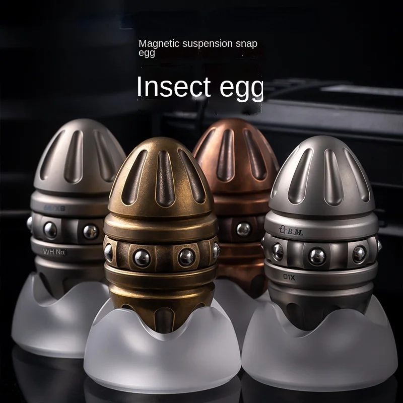 

Insect Egg Snap Coin Magnetic Suspension Desktop Fingertip Gyro EDC Adult Pressure Relief Toy