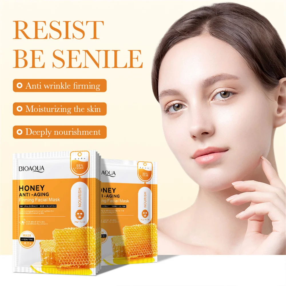 

NEW Face-pack 10 Hyaluronic Acid Facial Mask Breathable Membrane Fabric Moisturizer Anti-wrinkle Nourishing The Skin Compact