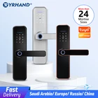 Cerradura intelige X5 водонепроницаемый биометрический датчик отпечатков пальцев Безопасность умный WiFi приложение пароль электронный дверной замок