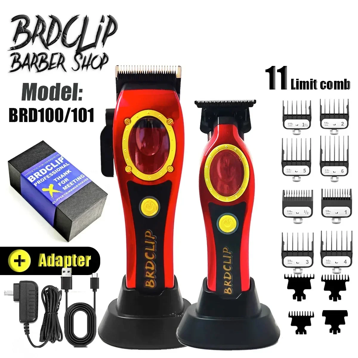 BRDCLIP 2 шт. 8000 об/мин высокоскоростные двигатели машинка для стрижки волос