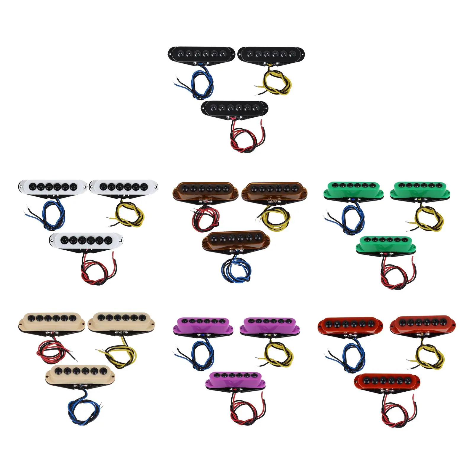 

Профессиональный пикап с одной катушкой 3x для шейного среднего моста, пикапы, поставки