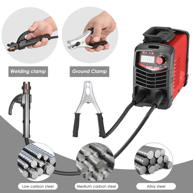 220 В/110 В с американской вилкой Импульсный сварочный аппарат IGBT электрический