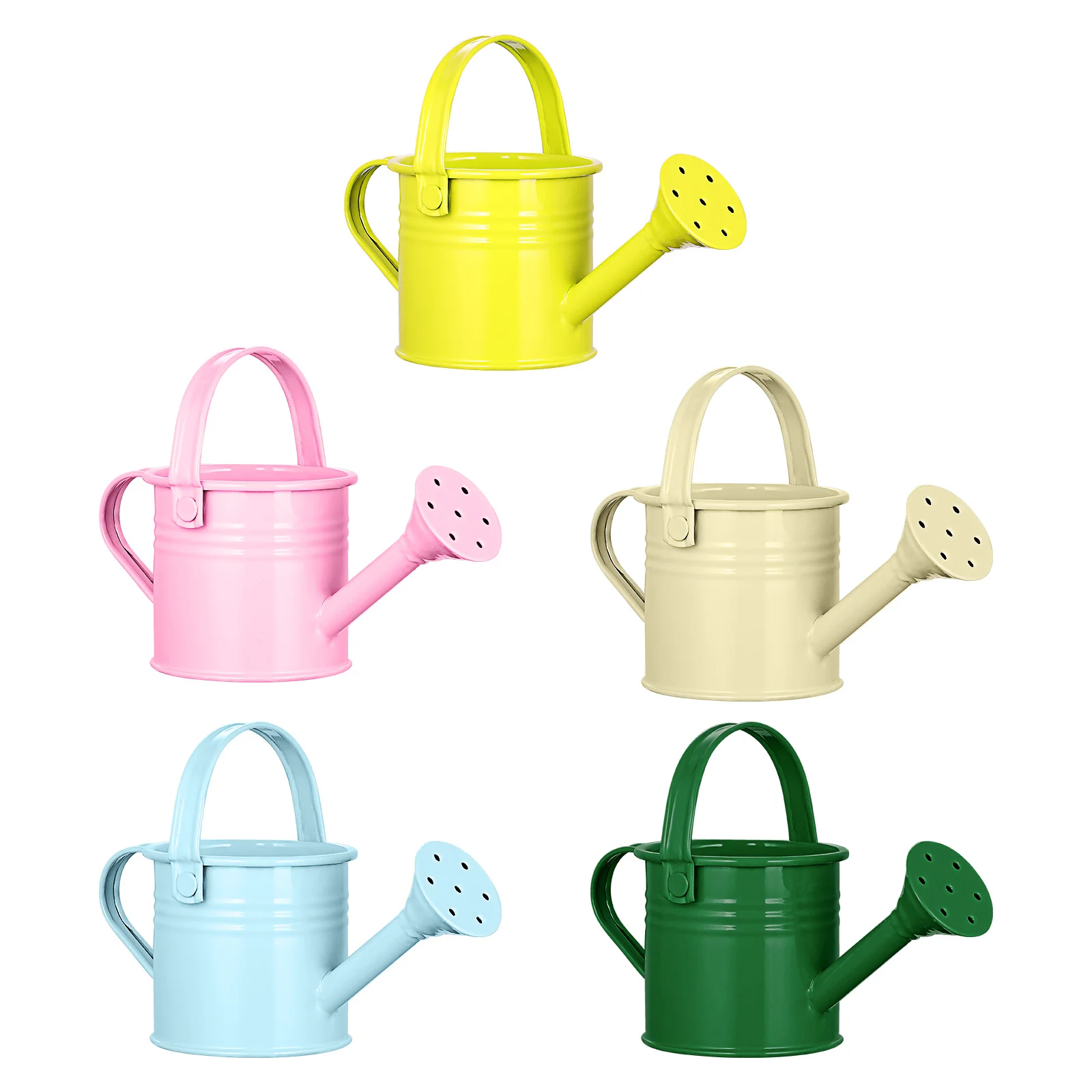 

5pcs Iron Watering Kettles Watering Pots Gardening Watering Cans for Children Home Garden
