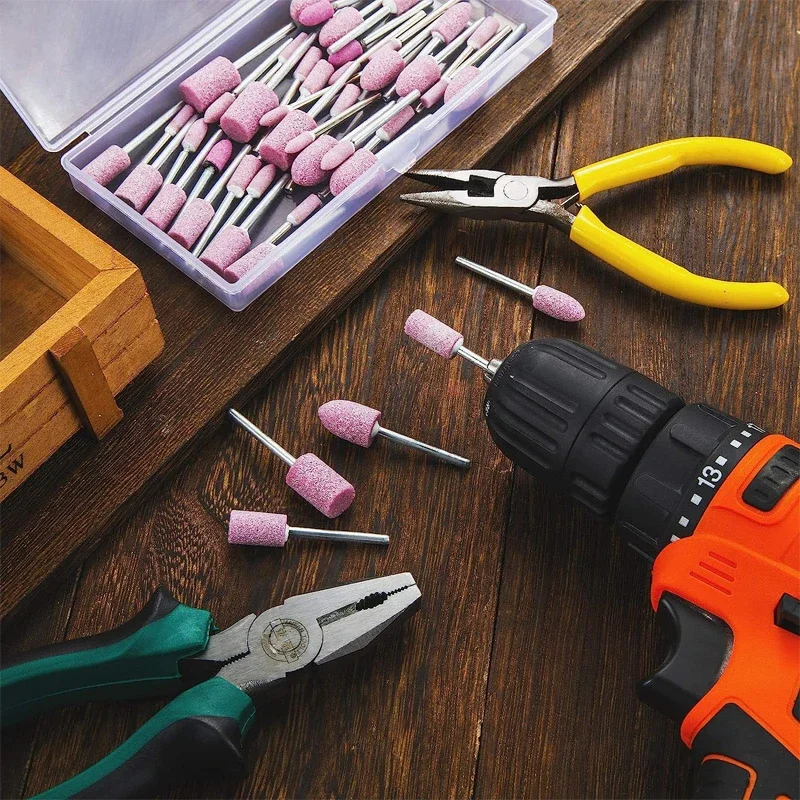 10 шт. 3 мм хвостовик абразивная головка колесо с накатанной головкой для