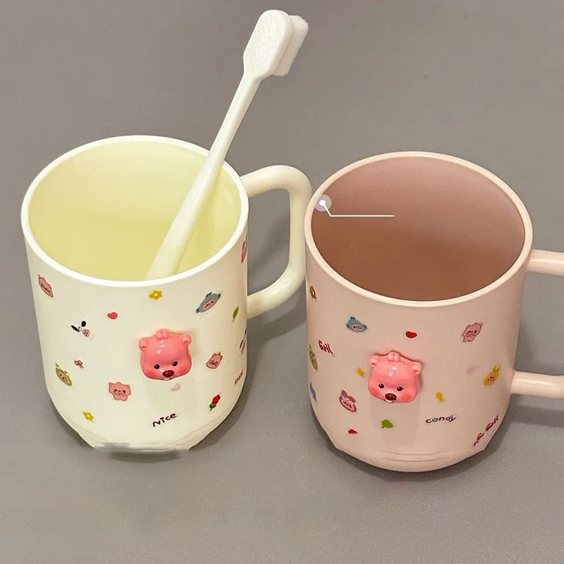 Милая чашка Miniso Zanmang Loopy Gargle сделай сам паста кавайная пара мультяшная для