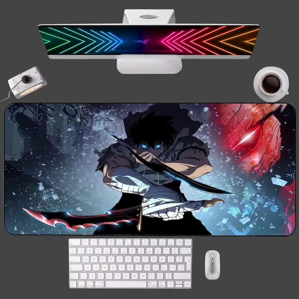 

Solo Leveling HD Anime Large Mouse Pad Rubber Anti Slip Durable Office Table Mats Laptop Keyboard Mousepad Soft Gamer Mouse Mat