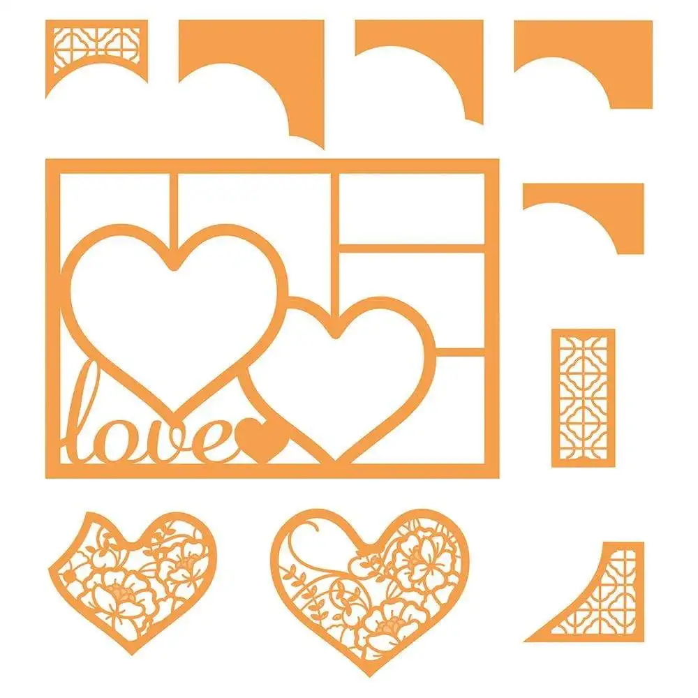 

Metal Cutting dies frames love die cut card Scrapbooking Stencil Cut Die For DIY Card Crafts Handmade
