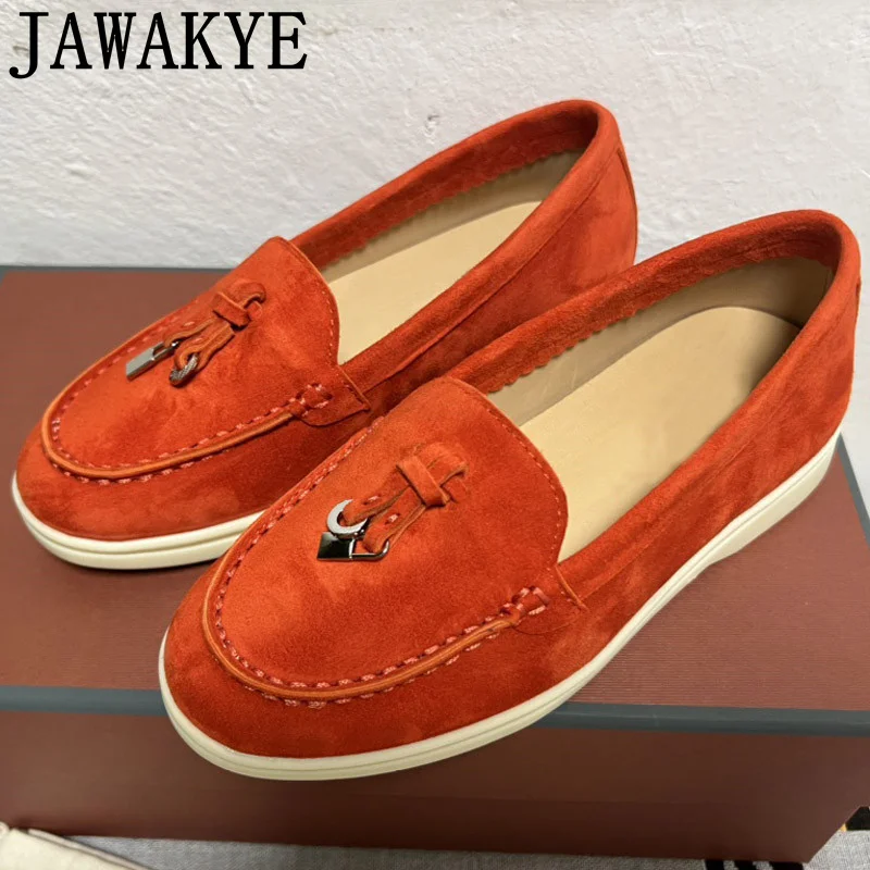 

Детские замшевые лоферы на плоской подошве, детская обувь с круглым носком, слипоны на плоской подошве, детская повседневная верхняя одежда...