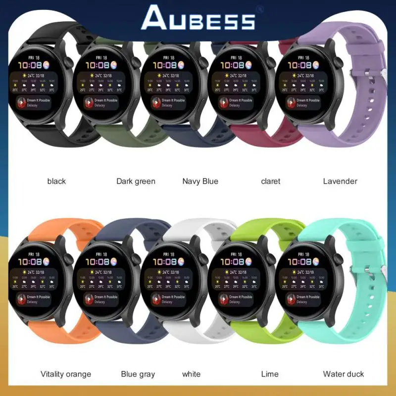 

Wrist Strap Silicone Strap For Samsung Galaxy Watch 3 Sport Bracelet Stainless Steel Watch Strap Waterproof Sweat-proof Unisex