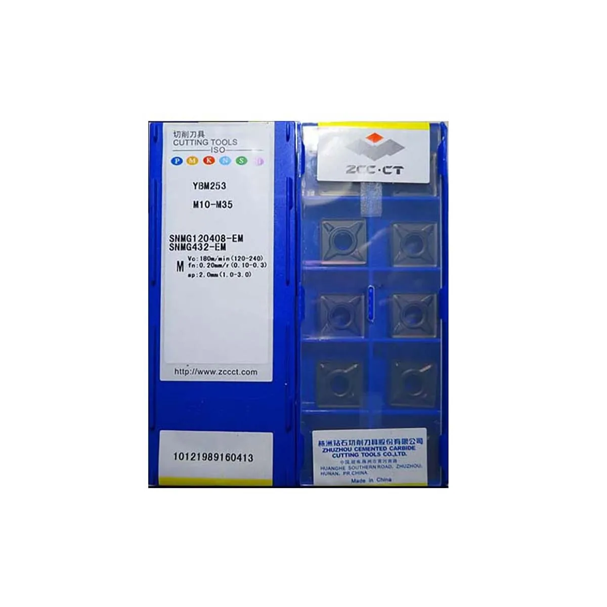 

ZCC CT 100% Original SNMG SNMG120408 SNMG120404 TC YBD152C SNMG120408 SNMG190616 ER YBM253 Carbide Turning Inserts