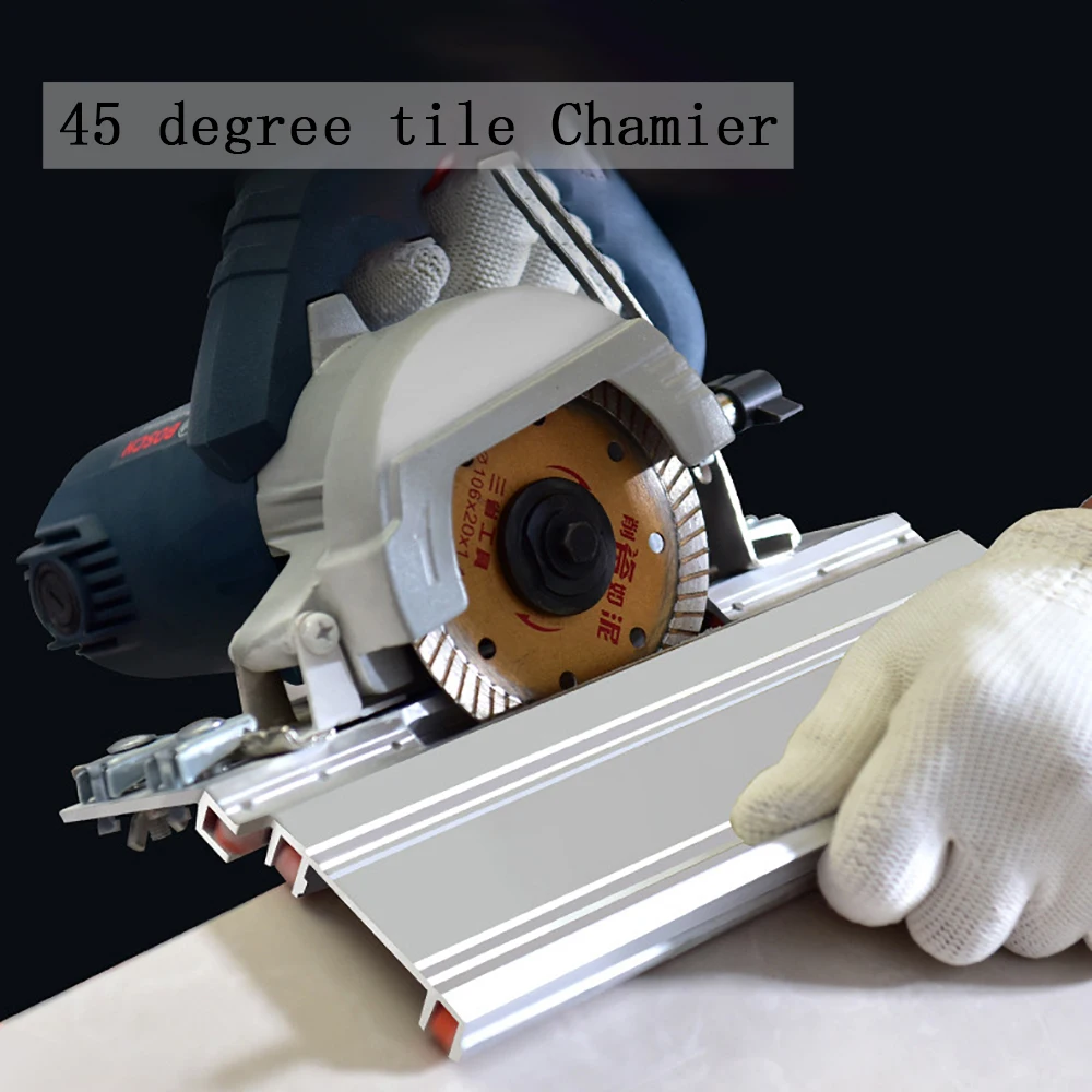 Ceramic Tile Chamferer 45 Degree Cutting Position Fixed Corner Guide Multifunctional Accessories Manual Angle Power Tool Parts enlarge