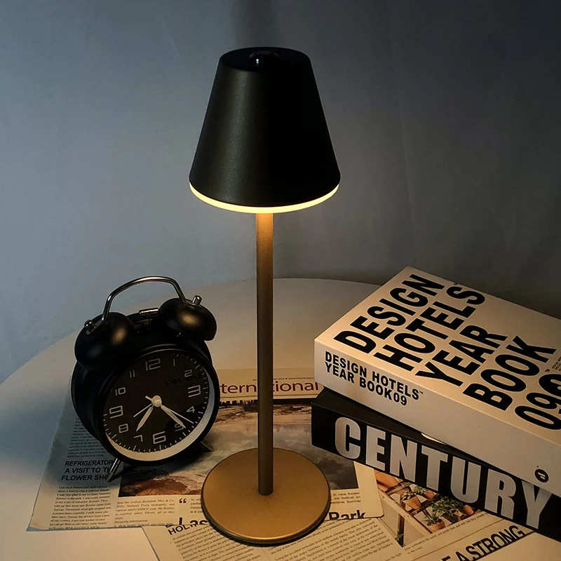 

Креативная настольная лампа для офиса, ресторана, бара, перезаряжаемая светодиодная сенсорная настольная лампа для чтения, с Usb-портом для зарядки, для спальни