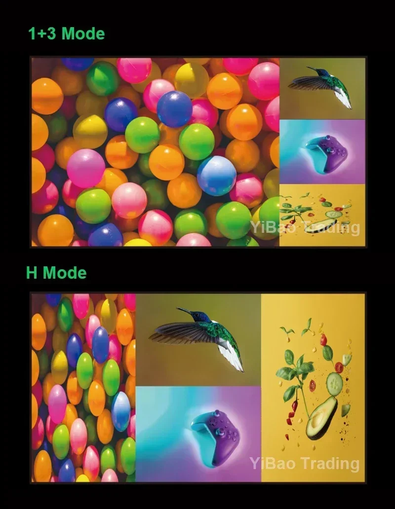 Фото 4x1 HDMI четырехъядерный многофункциональный экран 1080P 4 в 1 выход HDMI Многофункциональный бесшовный переключатель 6 режимов отображения для камеры ноутбука ПК к телевизору №5