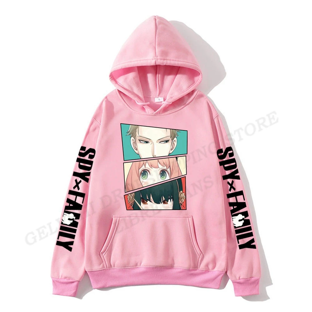 Новинка толстовка с капюшоном для всей семьи шпионов аниме женское модное пальто