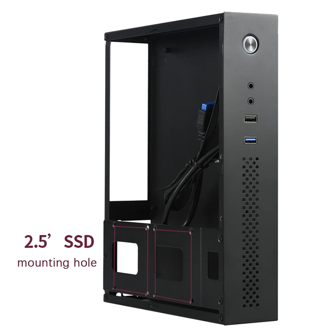 Чехол для настольного компьютера SKTC A11 HTPC Mini 3L может стоять или лежать