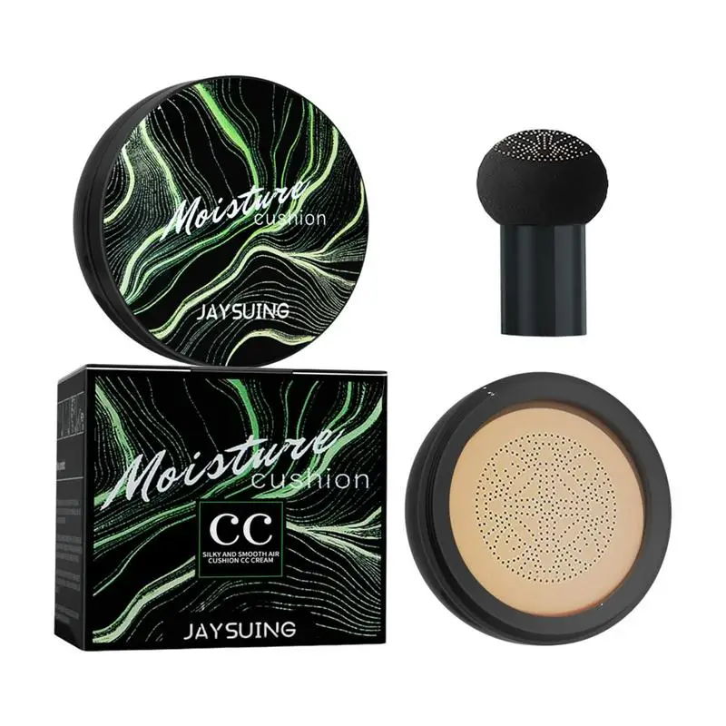 

Mushroom Head Cushion CC Cream Hydrating Air Cushion CC Cream Full Coverage Self Adjusting Mushroom Head Concealer Cushion