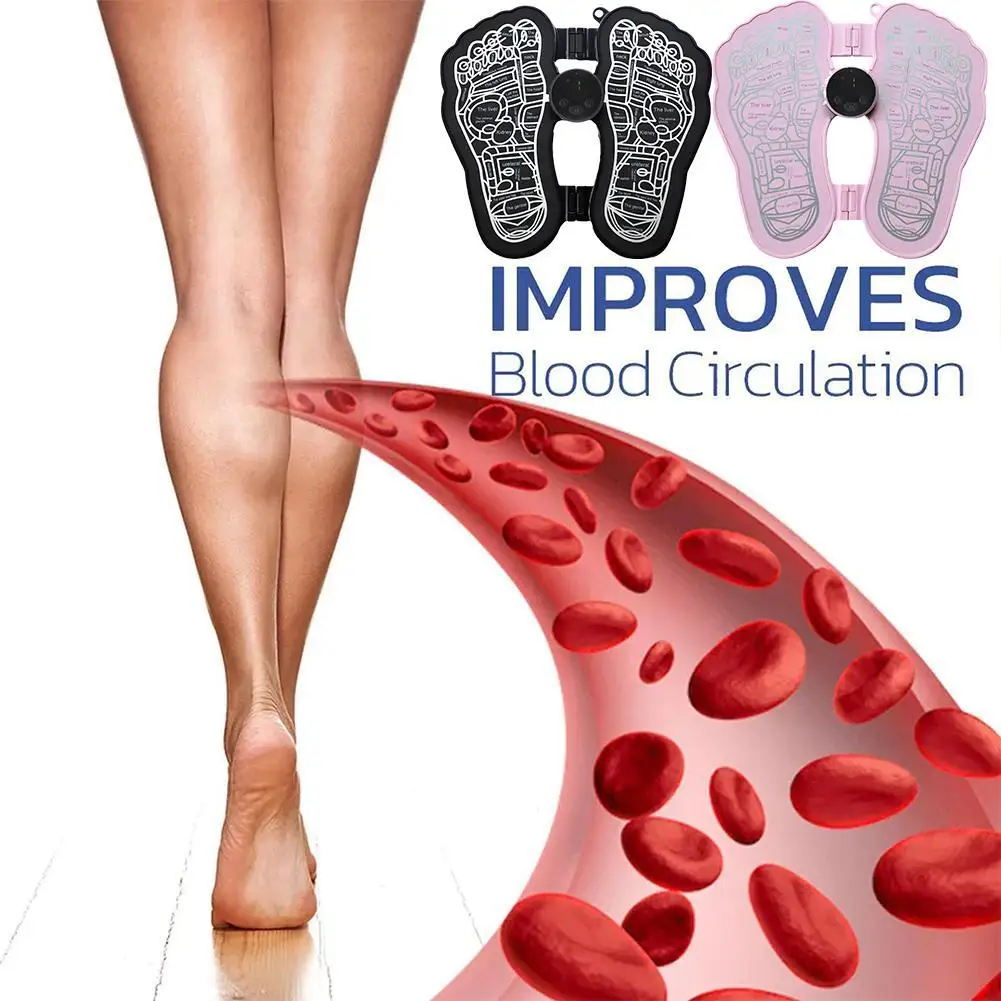

1PCS New Electric Foot Stimulator Massager,Folding Portable Electric Foot Massage Mat Circulation Massager Hot