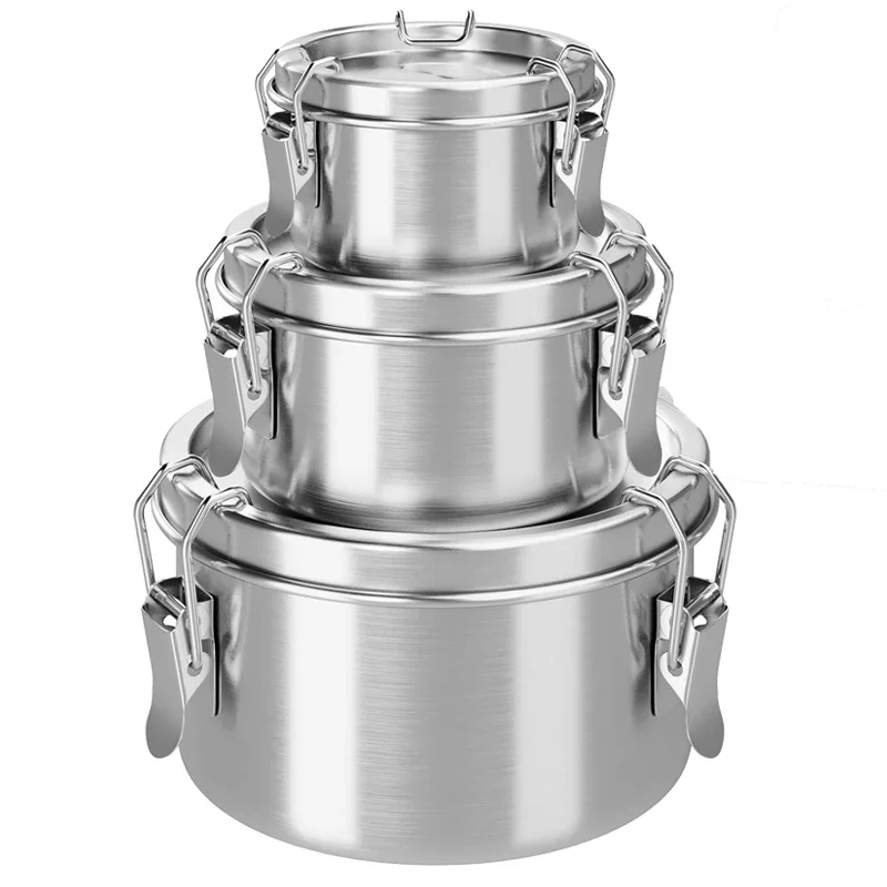 

Круглый ланч-бокс из нержавеющей стали