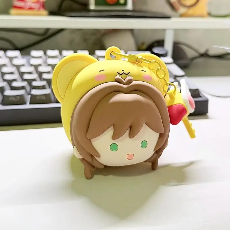 Фото В наличии: новый силиконовый чехол для наушников Cardcaptor Sakura Kero, милый портативный чехол для хранения, аксессуар для коллекционеров аниме. №3