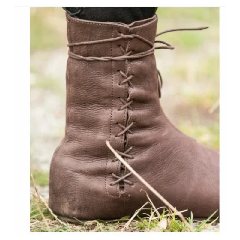 Ботинки мужские/женские короткие из искусственной кожи ботинки в средневековом