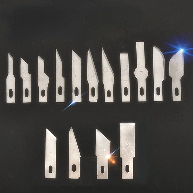 

5-piece engraving blade No. 4 flat mouth No. 11 sharp blade carving paper repair glue removal blade paper-cut pvc carving knife