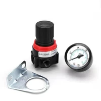 ar2000 g14 pneumatic mini air pressure relief control compressor regulator treatment units valve with gauge 4mm 16mm fitting