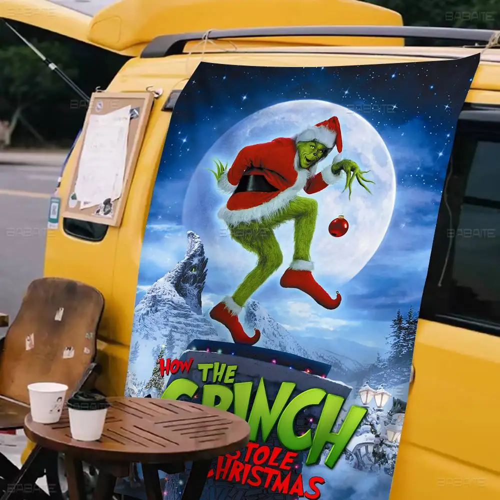 Фото Как G-Grinch S-Stole Рождество большой размер магазин художественная акция рекламная стенд флаг висячие баннеры №5
