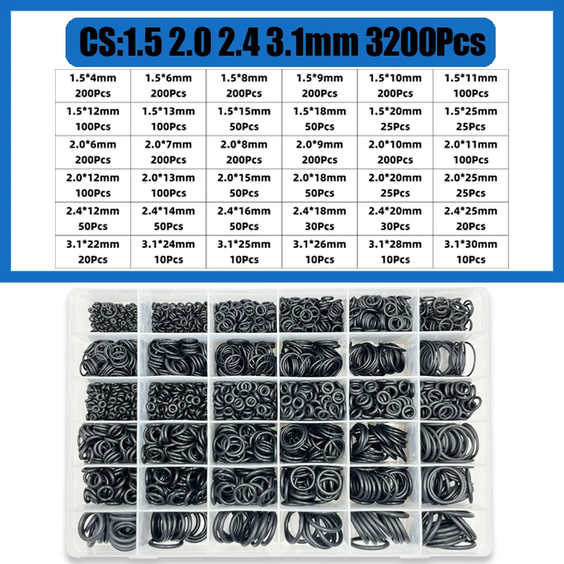 

Уплотнительное кольцо NBR черное CS 1/1.5/2.0/2.4/3.1